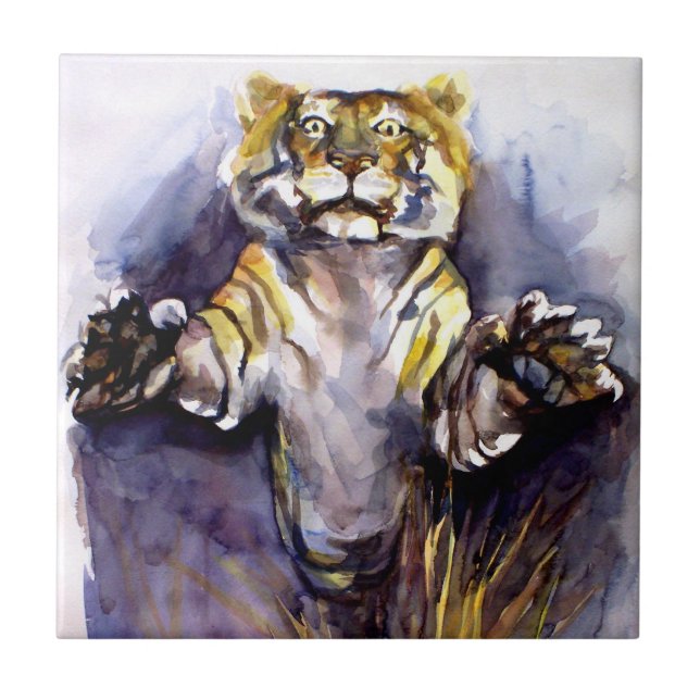 Azulejo De Cerámica Tigre (Frente)