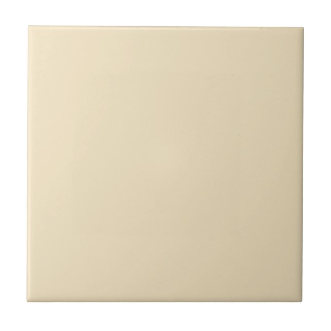 Azulejo De Cerámica Tile Cerámico De Crema Sólida (Frente)