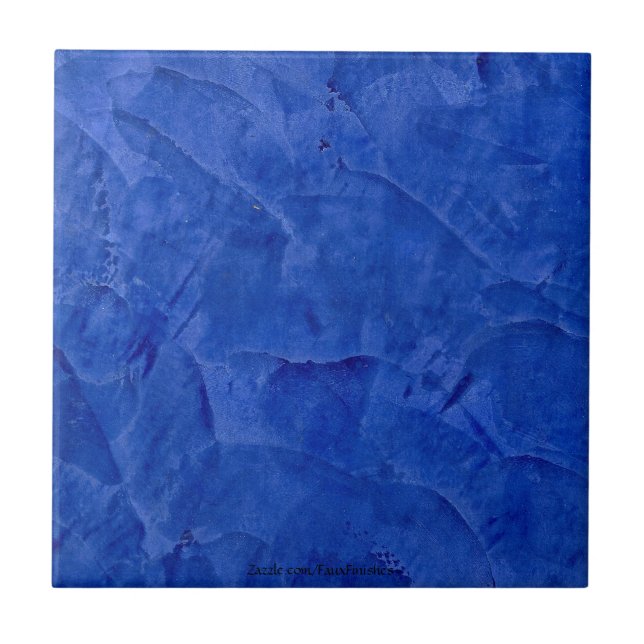 Azulejo De Cerámica Tile de cerámica de yeso azul veneciano toscano (Frente)