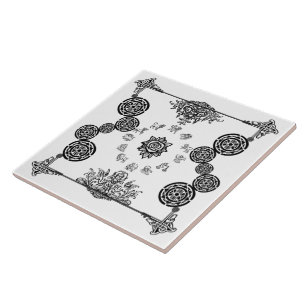 Azulejo De Cerámica Tile de diseño zodiaco vintage Art Deco