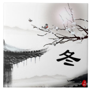 Azulejo De Cerámica Tile De Invierno