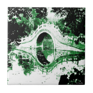 Azulejo De Cerámica Tile de puente histórico
