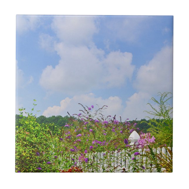 Azulejo De Cerámica Tile Jardín de verano (Frente)