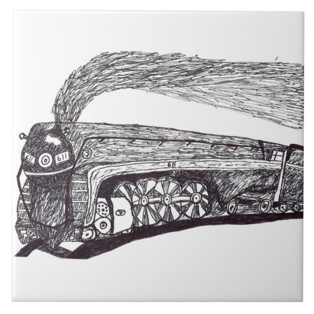 Azulejo De Cerámica Tile Norfolk y Western 611 (Frente)