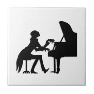 Azulejo De Cerámica Toca el piano