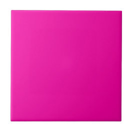 Azulejo De Cerámica Todo rosa caliente, nada más que rosa color