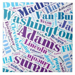 Azulejo De Cerámica Todos los presidentes estadounidenses