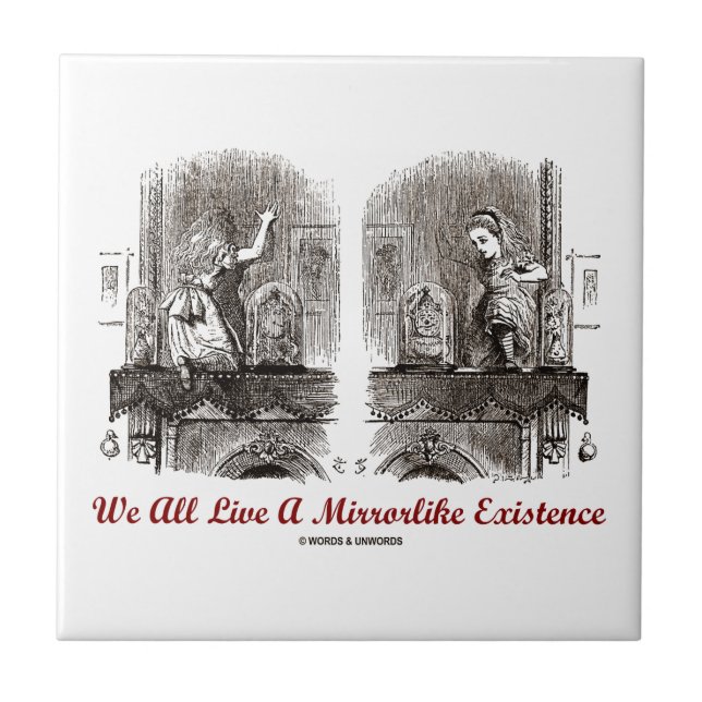 Azulejo De Cerámica Todos vivimos una existencia Mirrorlike (el país (Frente)