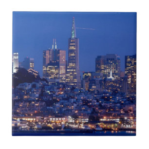 Azulejo De Cerámica Tomado del tejado de la prisión en Alcatraz