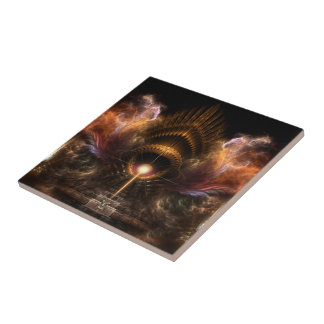 Azulejo De Cerámica Tormenta de viento mosaico de arte fractal