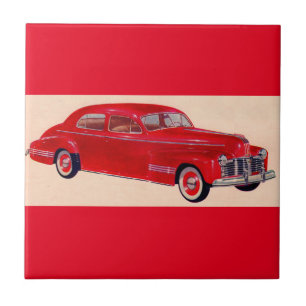 Azulejo De Cerámica Torpedo Pontiac rojo