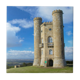 Azulejo De Cerámica Torre Broadway, Cerca de Broadway, Worcestershire 