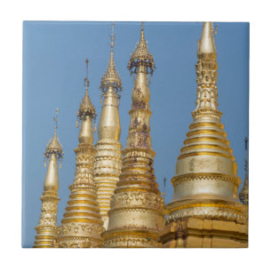 Azulejo De Cerámica Torres de la Pagoda Shwedagon