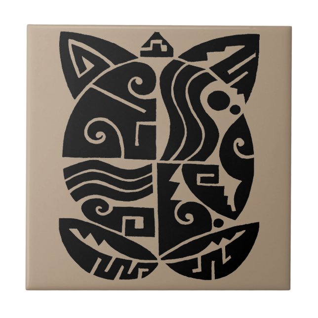Azulejo De Cerámica Tortuga del Suroeste (Frente)