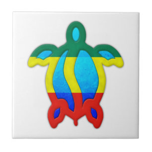 Azulejo De Cerámica Tortuga jamaicana