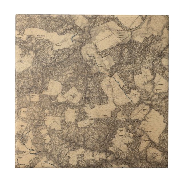 Azulejo De Cerámica Totopotomoy, Virginia (Frente)