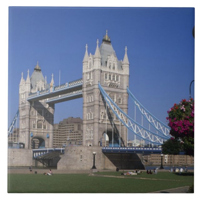 Azulejo De Cerámica Tower Bridge, River Thames, Londres, Inglaterra (Frente)