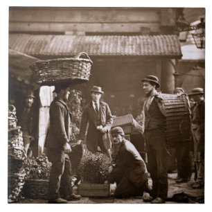 Azulejo De Cerámica Trabajadores del jardín de Covent (woodburytype)