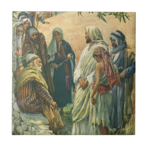 Azulejo De Cerámica Trabajando en el Sabbath, Religión Vintage
