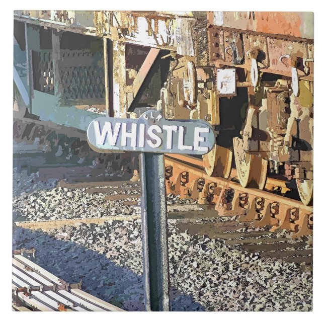 AZULEJO DE CERÁMICA TRENES DE VAPOR (Frente)