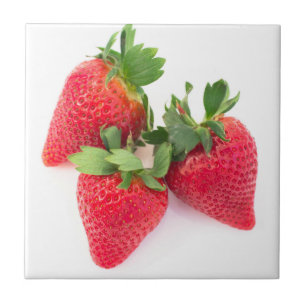 Azulejo De Cerámica Tres fresas