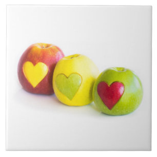 Azulejo De Cerámica Tres manzanas