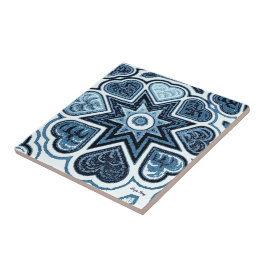 Azulejo De Cerámica Trívet Delft Blue Heart/Tile