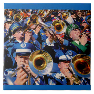 Azulejo De Cerámica trombón mob AKA banda geeks enloquecido
