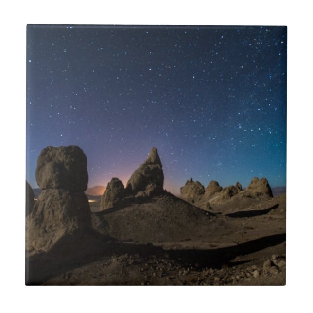 Azulejo De Cerámica Trona y la vía láctea (Frente)