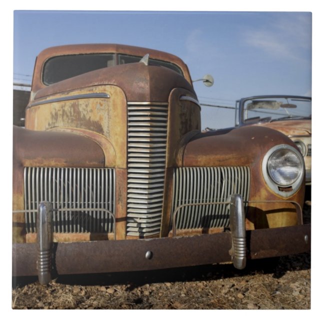 Azulejo De Cerámica Tucumcari, New México, Estados Unidos. Ruta 66. (Frente)