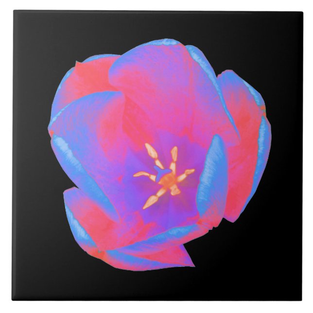 Azulejo De Cerámica Tulip Tile Fluorescente (Frente)