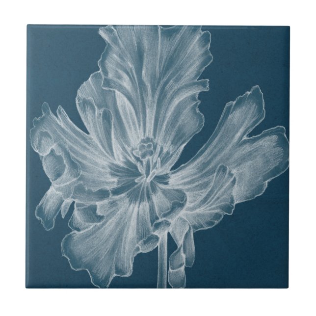 Azulejo De Cerámica Tulipán II Monocromo (Frente)