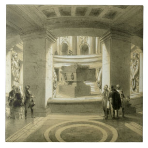 Azulejo De Cerámica Tumba de Napoleon (1769-1821) en Invalides, de 'P