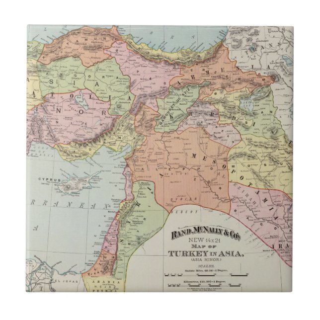 Azulejo De Cerámica Turquía en Asia 6 (Frente)