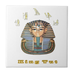 Azulejo De Cerámica Tutankamón y Egipto