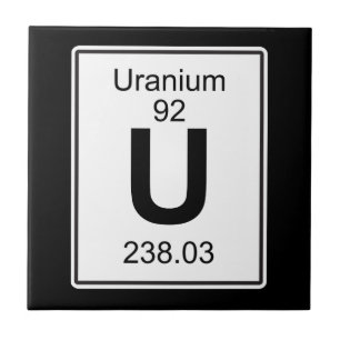 Azulejo De Cerámica U - Uranio
