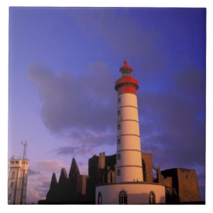 Azulejo De Cerámica UE, Francia, Bretaña, Finistere, St. Mathieu,