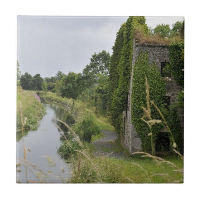 Azulejo De Cerámica Un canal irlandés (Frente)