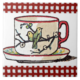 Azulejo De Cerámica Un Cuppa