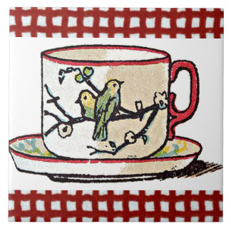 Azulejo De Cerámica Un Cuppa