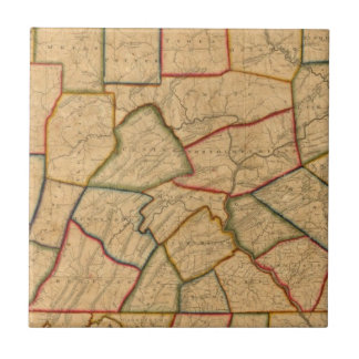 Azulejo De Cerámica Un mapa del estado de Pennsylvania