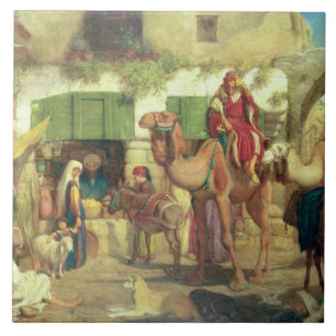 Azulejo De Cerámica Una calle en Jerusalén, 1867