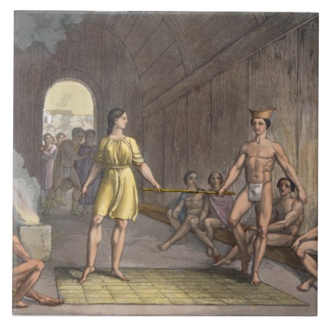 Azulejo De Cerámica Una ceremonia de boda india canadiense, de 'Le (Frente)