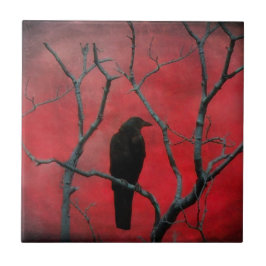 Azulejo De Cerámica Una noche roja