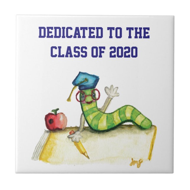 Azulejo De Cerámica Una nota del profesor (Frente)