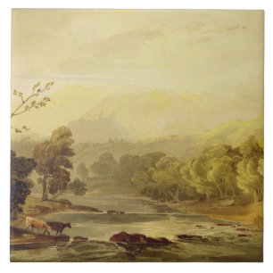 Azulejo De Cerámica Una opinión sobre el Brathay cerca de Ambleside