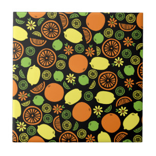 Azulejo De Cerámica Una ráfaga de cítricos