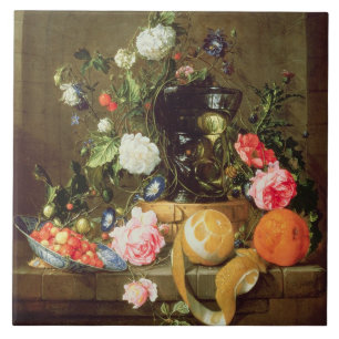 Azulejo De Cerámica Una vida inmóvil en un lugar de piedra