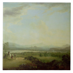 Azulejo De Cerámica Una vista de la ciudad de Stirling en el Río Fort