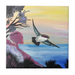 Azulejo De Cerámica Una vista de pájaros